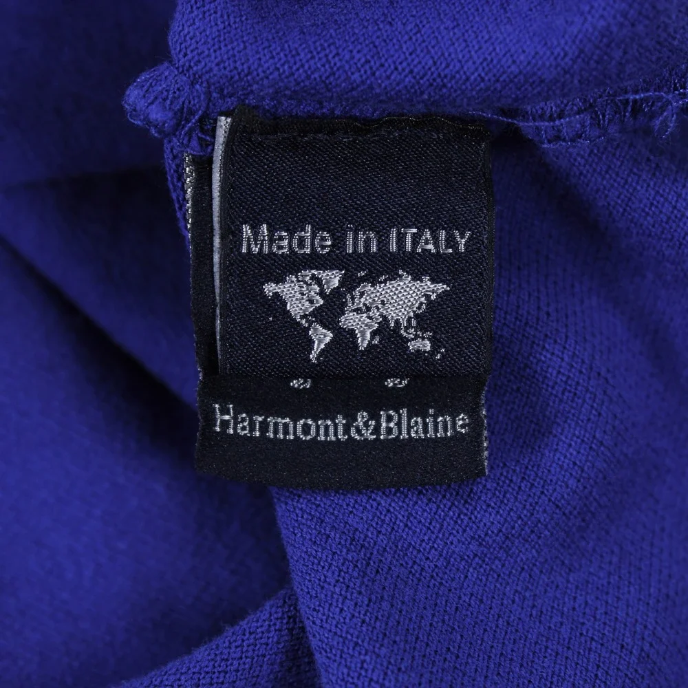 Harmont & Blaine Men's Purple Pique Cotton Polo Shirt Size XXL Regular Fit